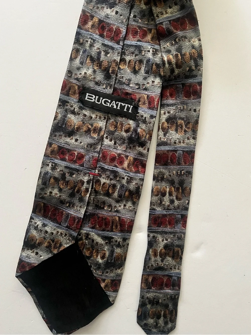 Vintage Bugatti Brand Silk Tie